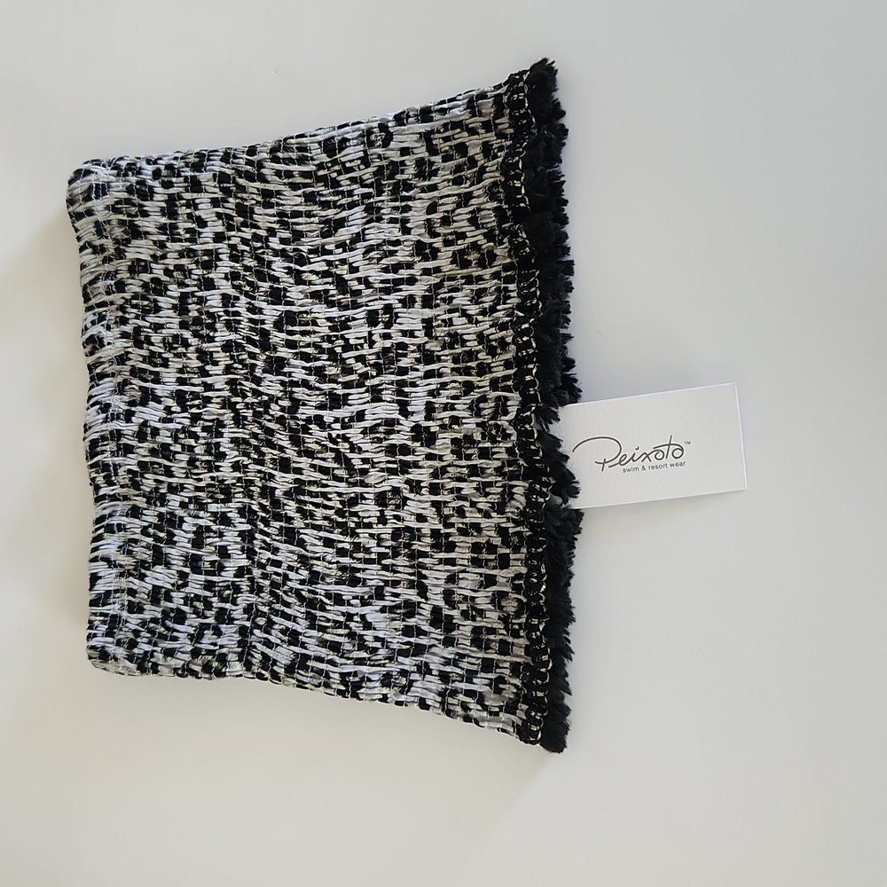 Peixoto Ruched Elastic Halter Crop Small